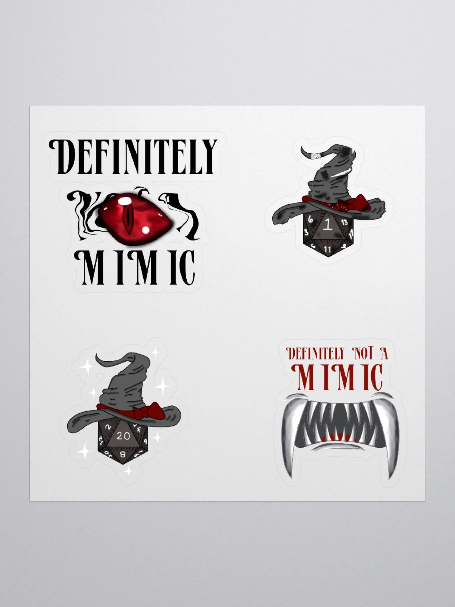 mimic and Dice Stickers product image (1)