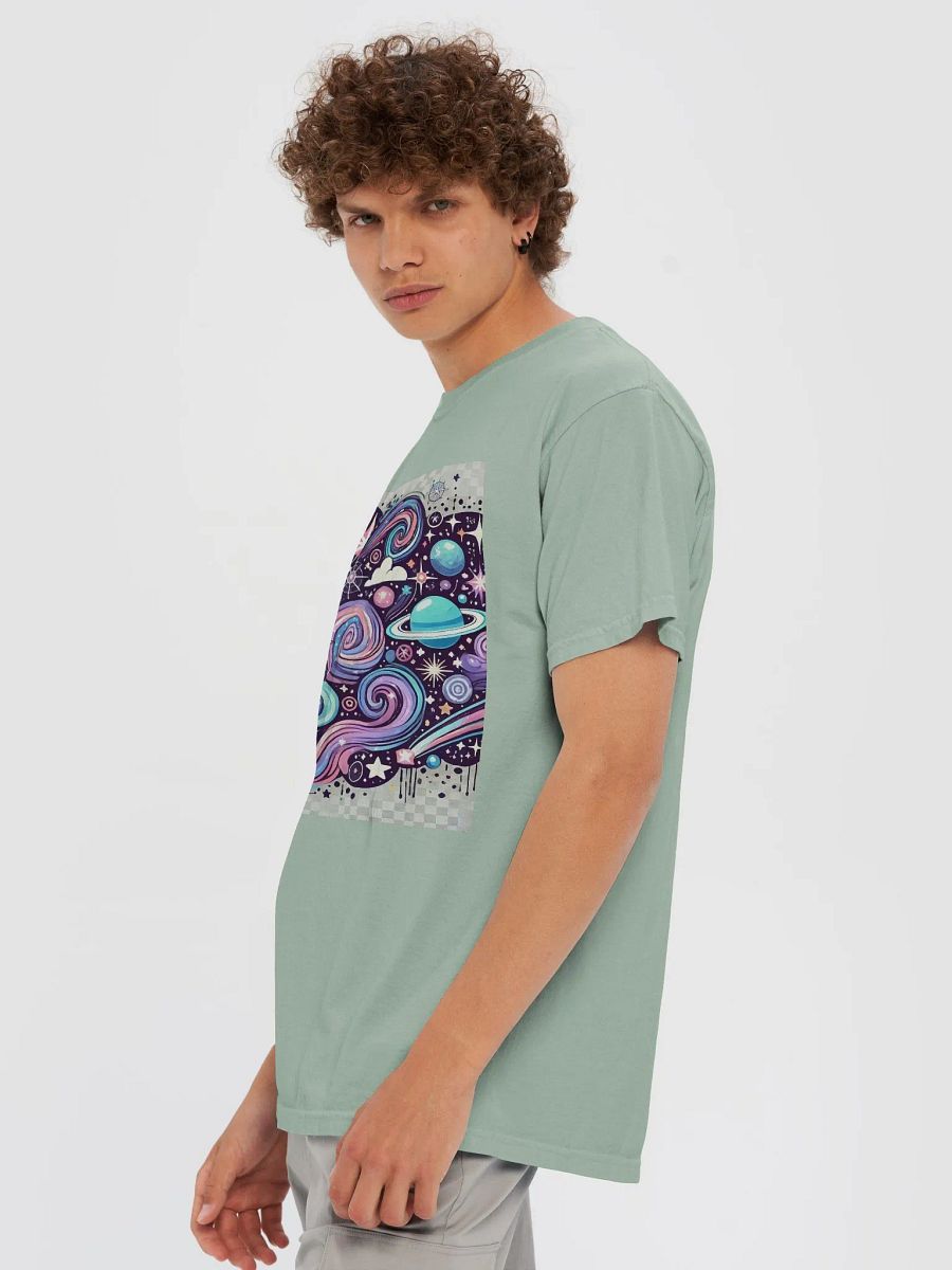 Cosmic Voyage: Vibrant Galaxy & Planets Space-Themed T-Shirt product image (11)