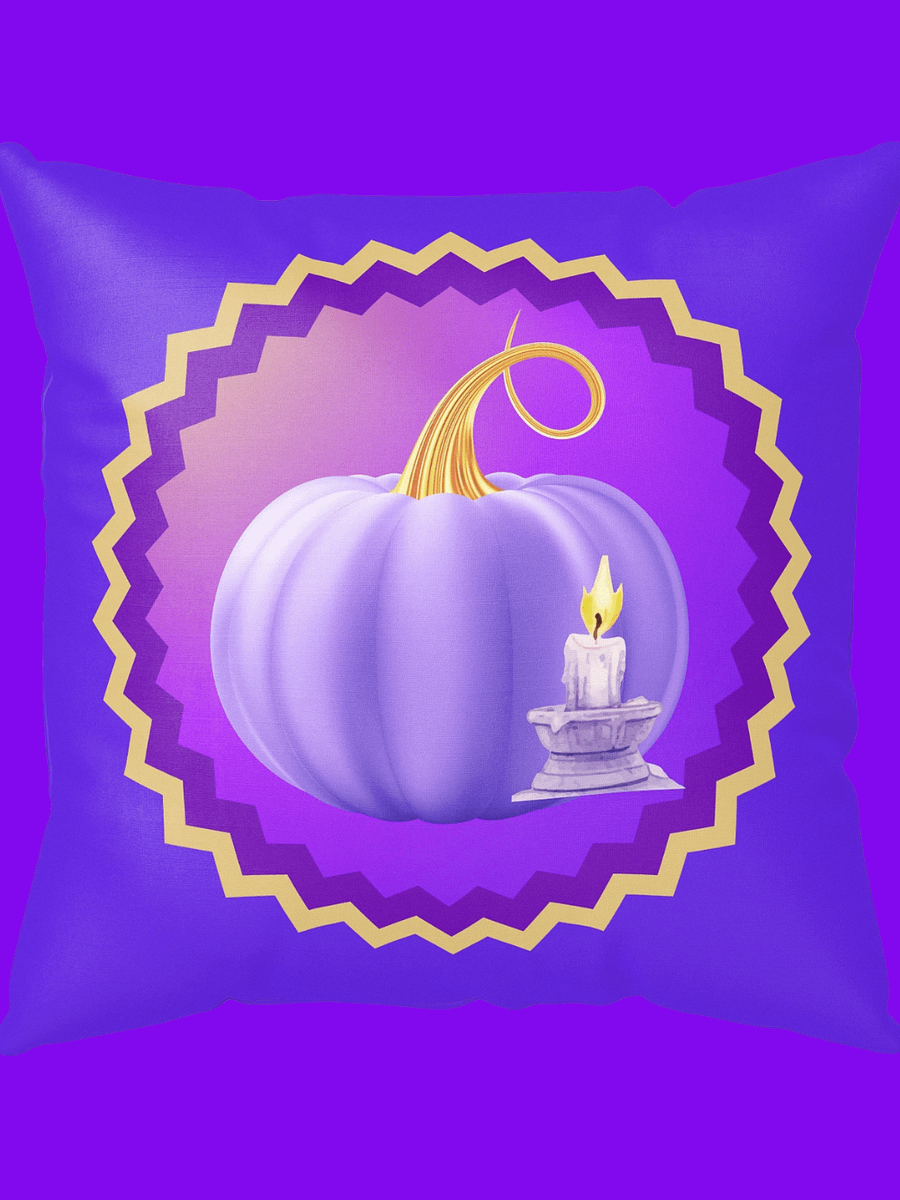 Whimsical Purple Pumpkin in Candlelight All-Over Print Pillow product image (1)