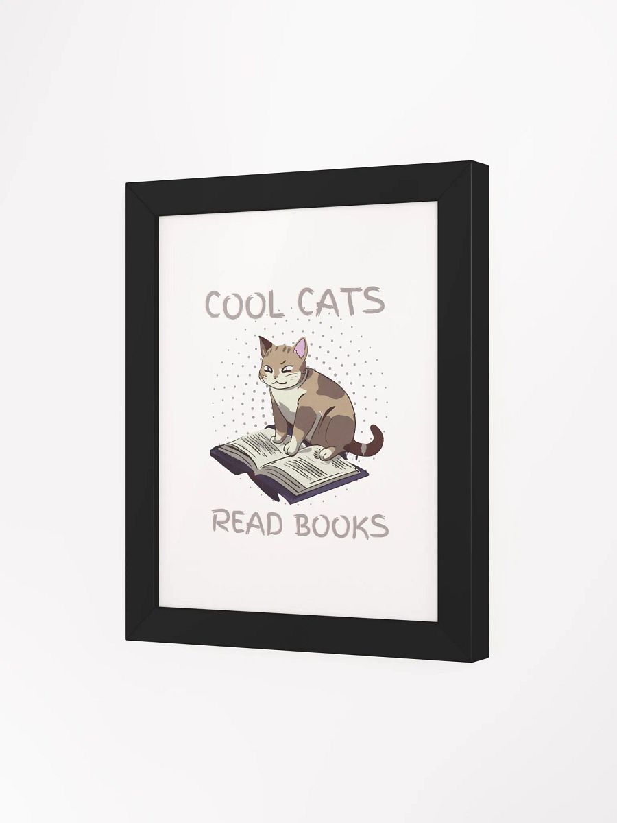 Cool Cats Read Books Framed Poster product image (48)