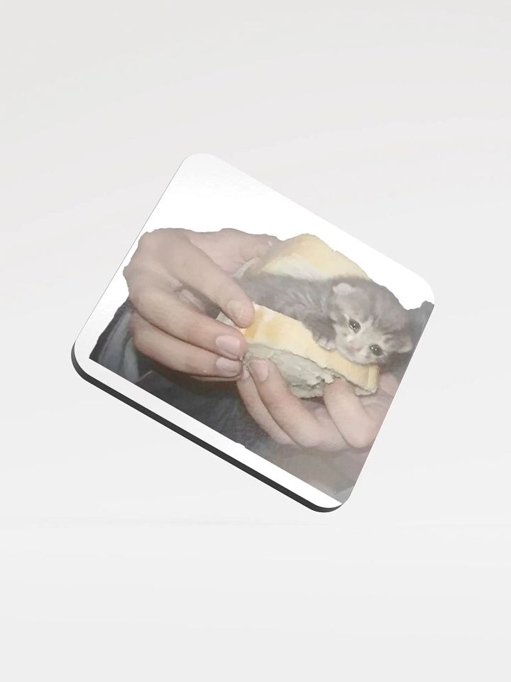 Glossed Cork Coaster: Meme Cats 2 product image (1)