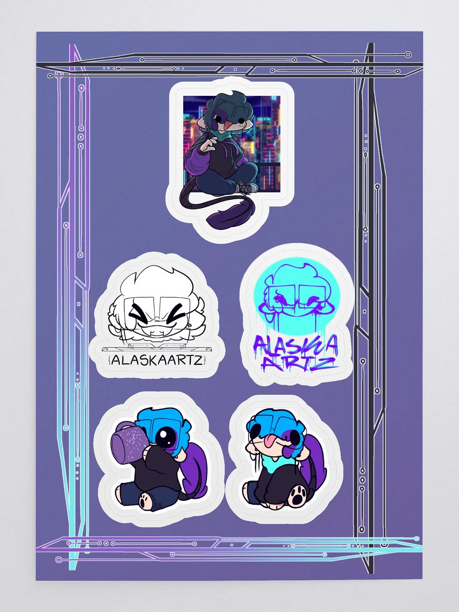 Alaskaartz sticker sheet product image (3)