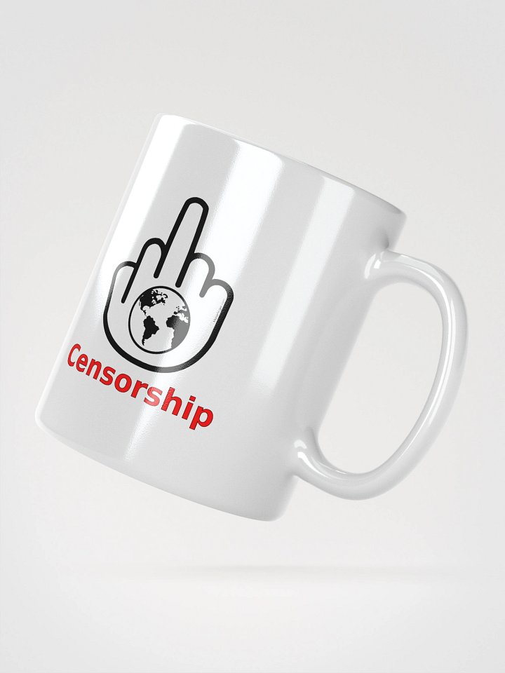 White Glossy Mug-MisterFinger-Censorship-B product image (5)