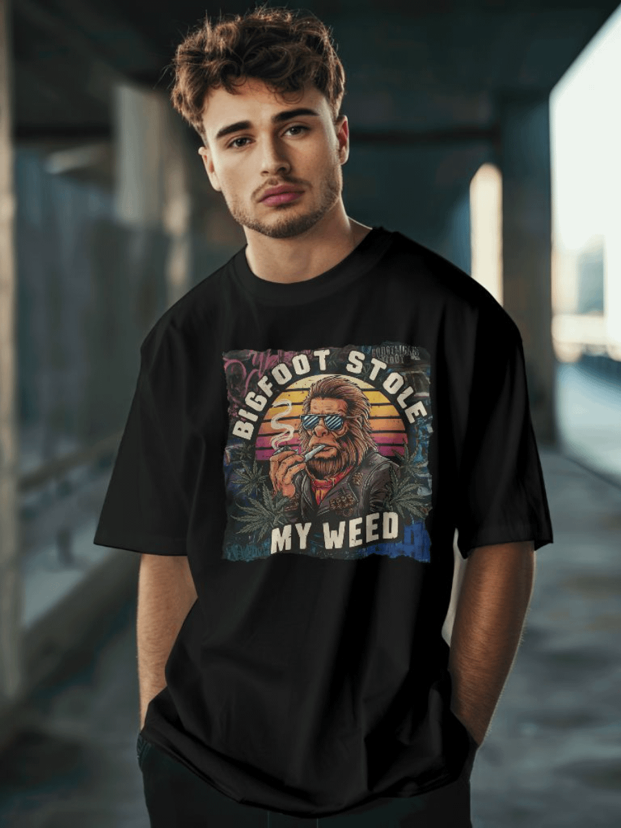 BigFoot Stole My Weed Graphic - Gildan Unisex T-shirt product image (2)