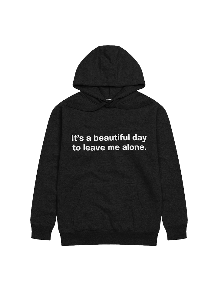 It's a beautiful day to leave me alone. Unisex Hoodie product image (3)