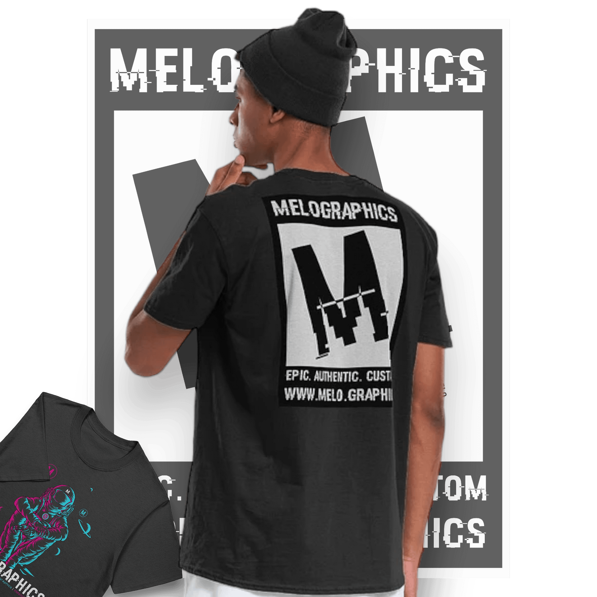 #MeloCrew Vibes: Duotone - Basic T-Shirt | #MadeByMELO product image (1)