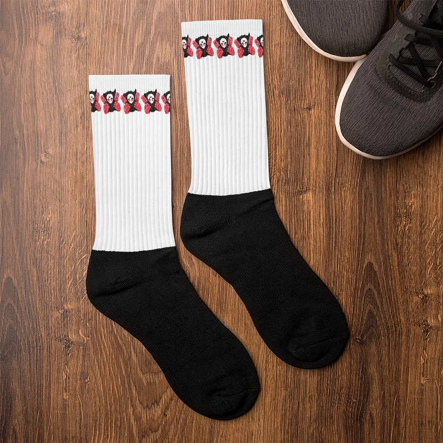 White Visceral Stripe Socks product image (5)