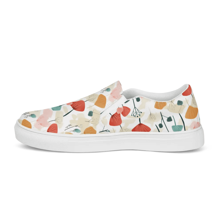 Pretty Floral Pattern All Over Print Slip On Shoes product image (8)