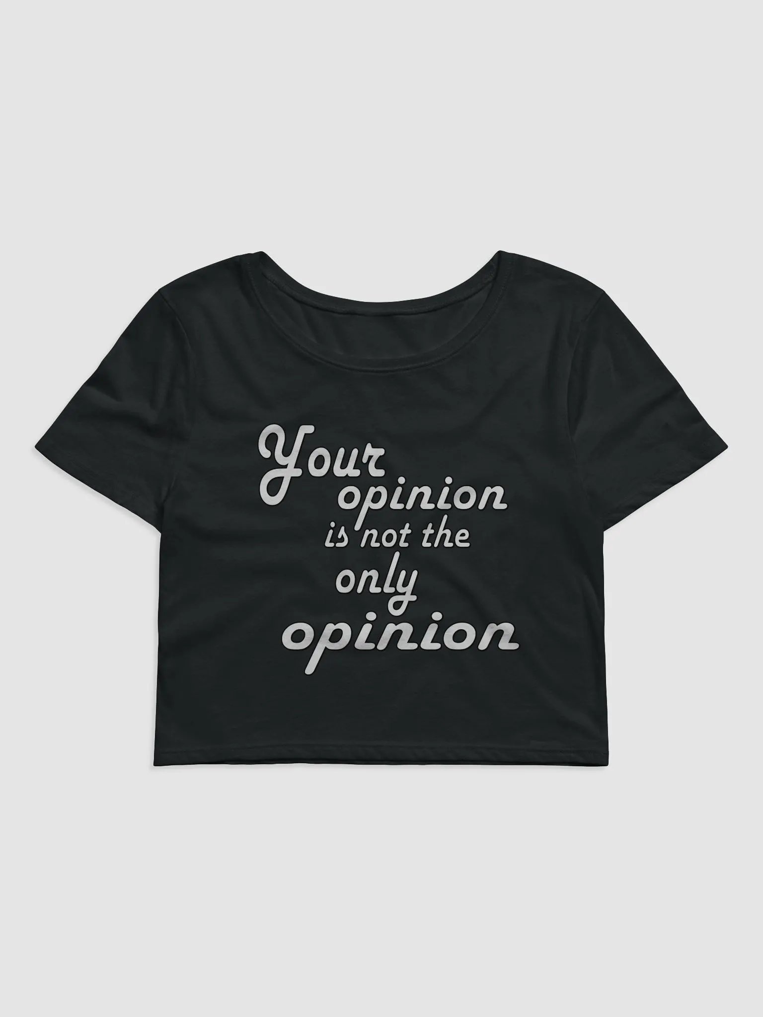 Your Opinion... Bella+Canvas Women's Crop Tee product image (1)