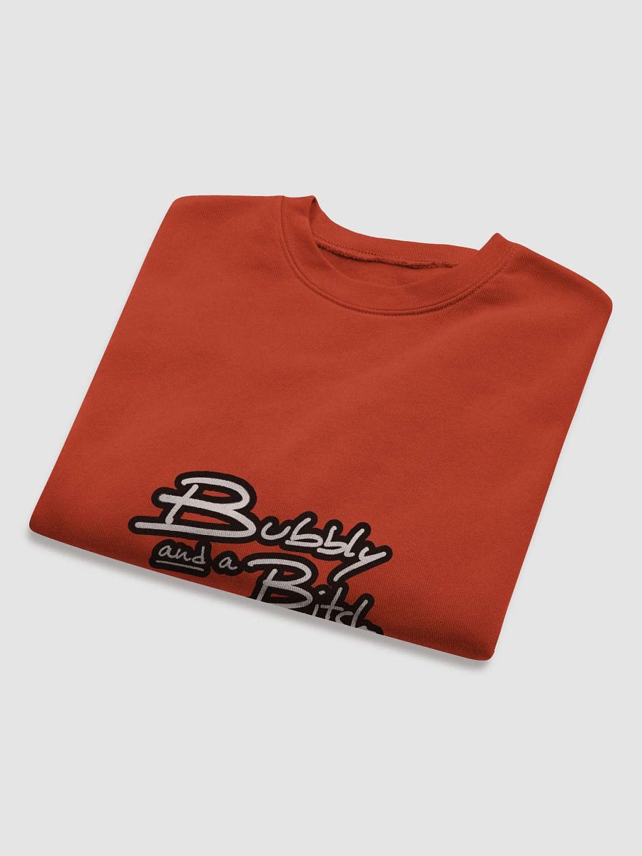 Bubbly and a B*tch (lined design) Women's Fleece Crop Sweatshirt product image (16)