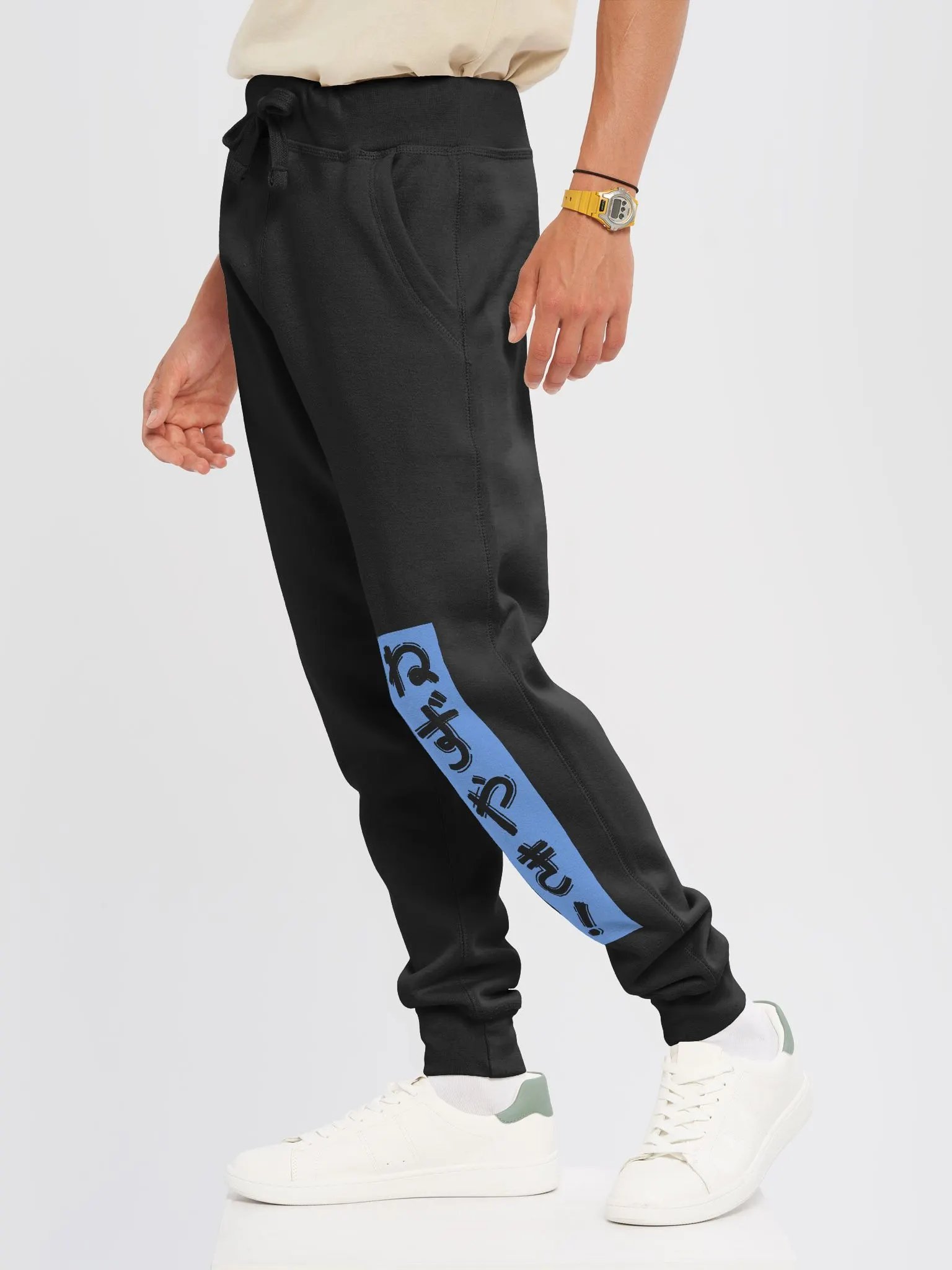 Mischievous Nezuyaki Fleece Joggers (Blue) product image (6)