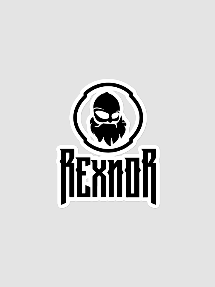 REXNOR Sticker - Black Logo + Text product image (2)