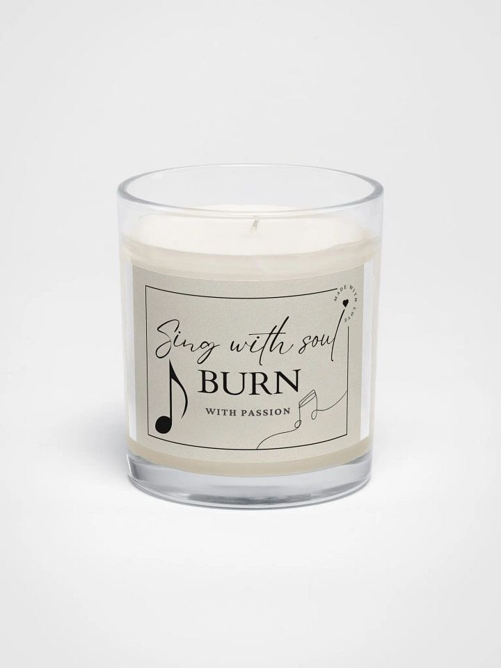 Sing With Soul Burn With Passion Candle - Unique Gifts For Singers product image (1)