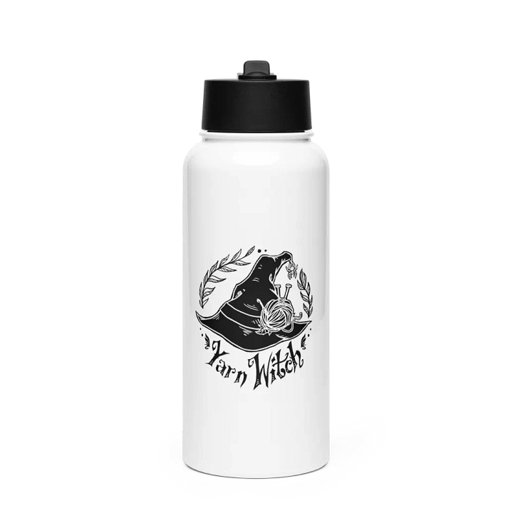 Stainless Steel Water Bottle with a Straw Lid - Yarn Witch Live product image (1)