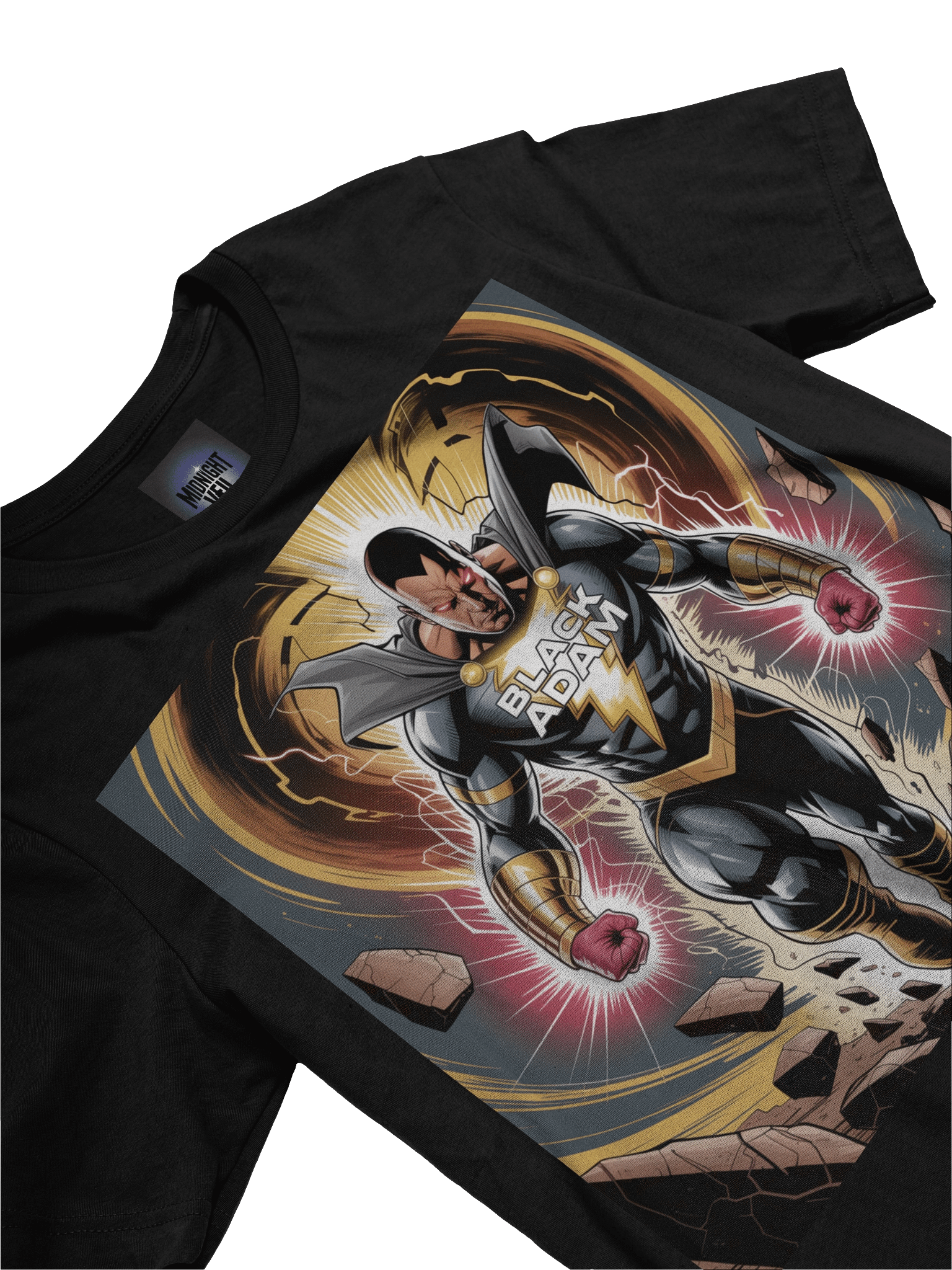 Black Adam Kahndaq Thunder Supersoft T-Shirt – Shazam Shadow Surge product image (5)