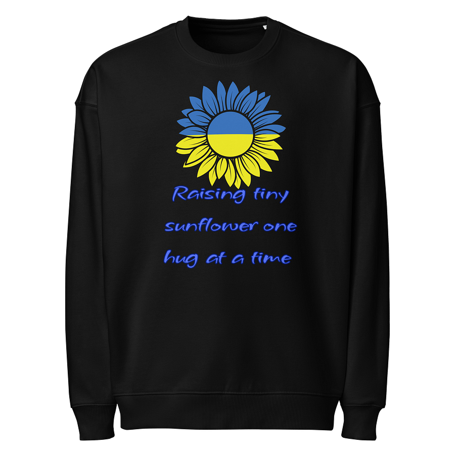 Ukrainian Sunflower Hug Organic Sweatshirt product image (1)