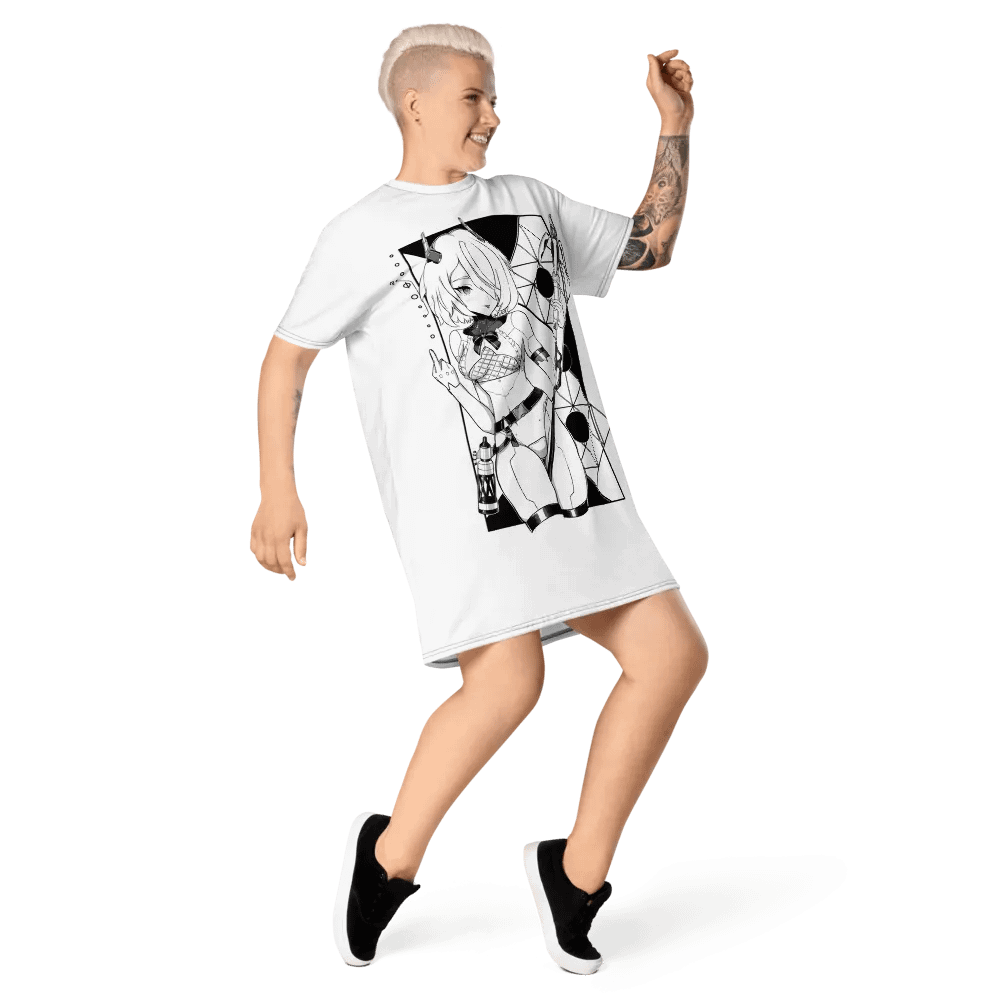 Sassy Cassini Anime T-Shirt Dress product image (8)