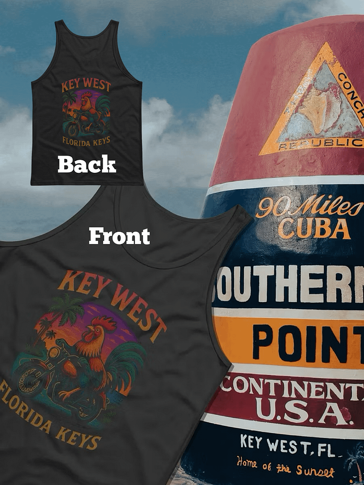 Luxe Key West Rider Tropical Paradise Ultra-Soft Jersey Men's Tank Top product image (1)