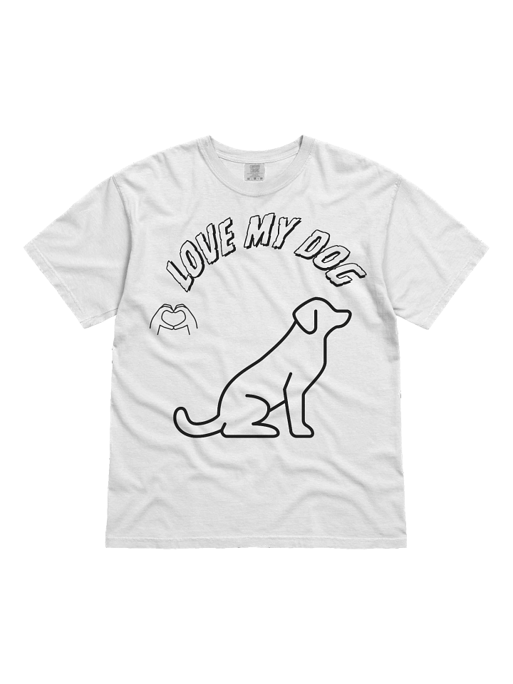 Love My Dog Heavyweight Cotton T-Shirt product image (6)