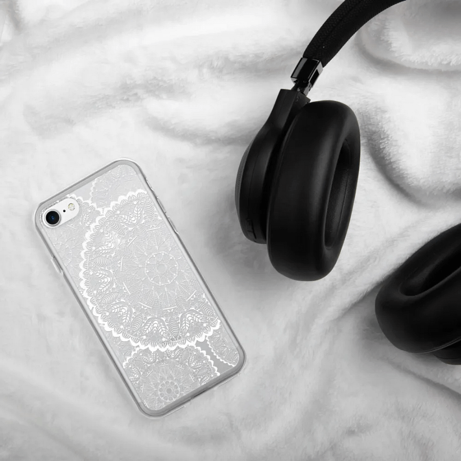 White Lace mandala Phone Case product image (7)
