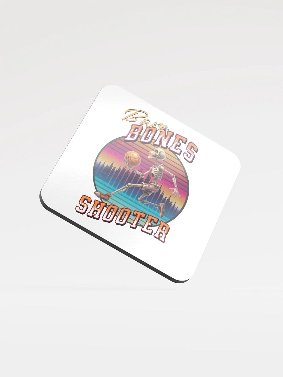 Bare Bones Shooter Sunset Slam Dunk Cork Coaster product image (1)