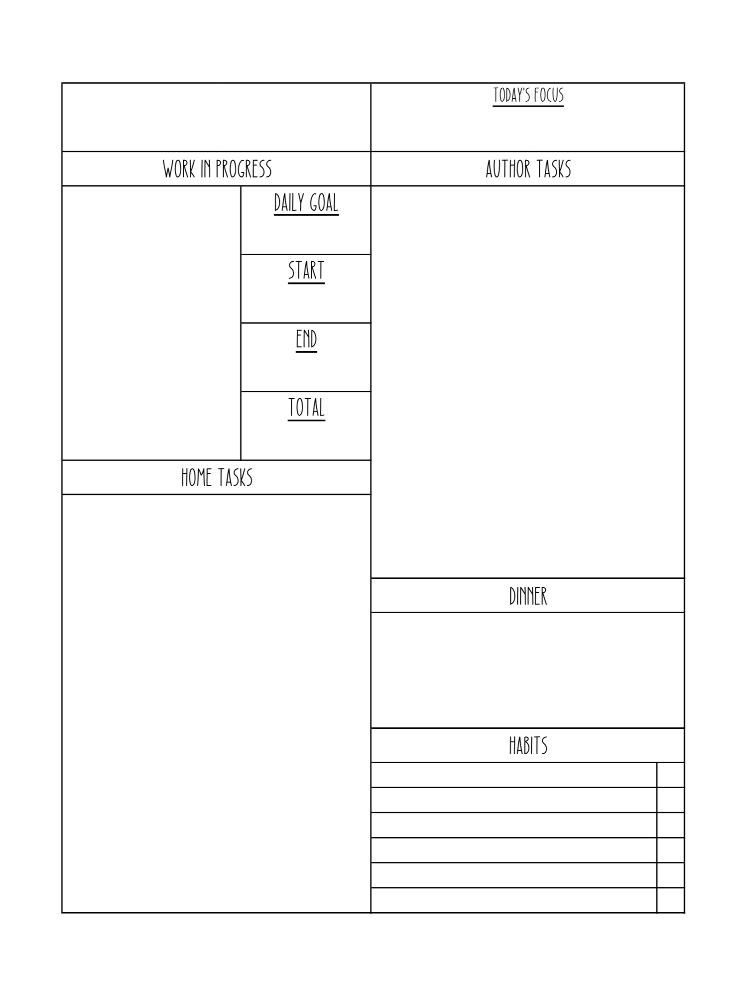 Writer Daily Page Bundle product image (4)