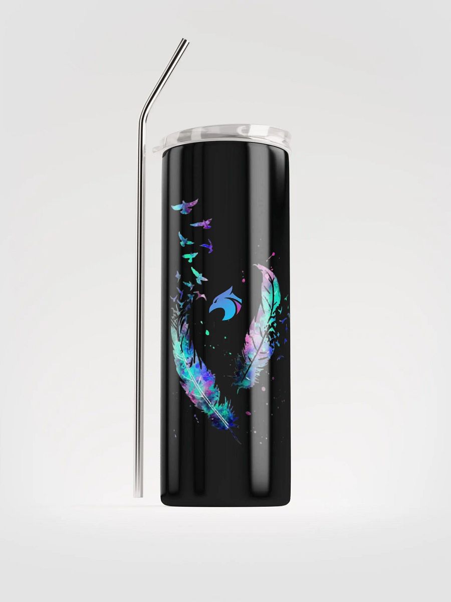 Black Tumbler Logo/Feathers product image (1)