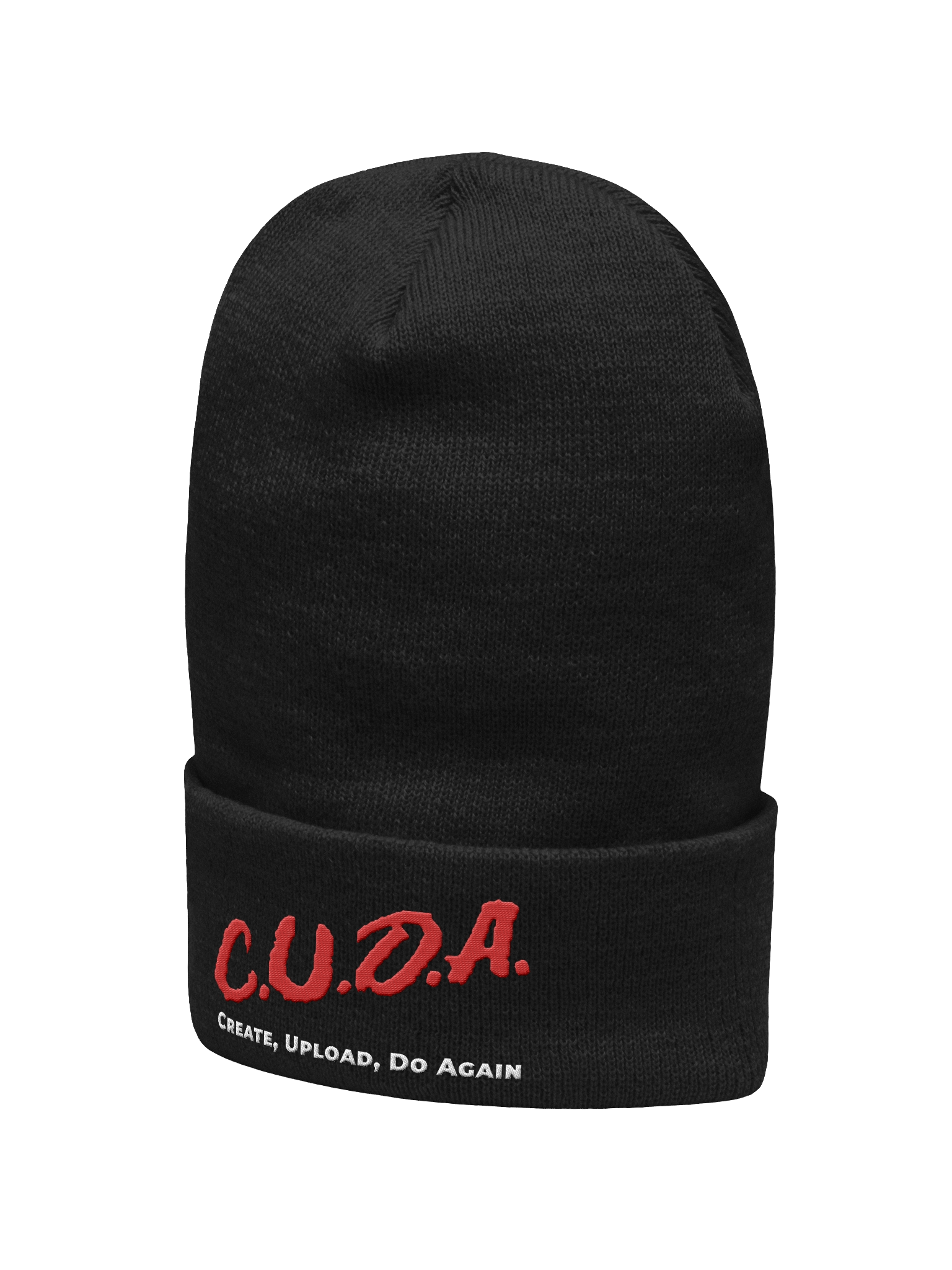 C.U.D.A. Red Cursive Beanie product image (18)