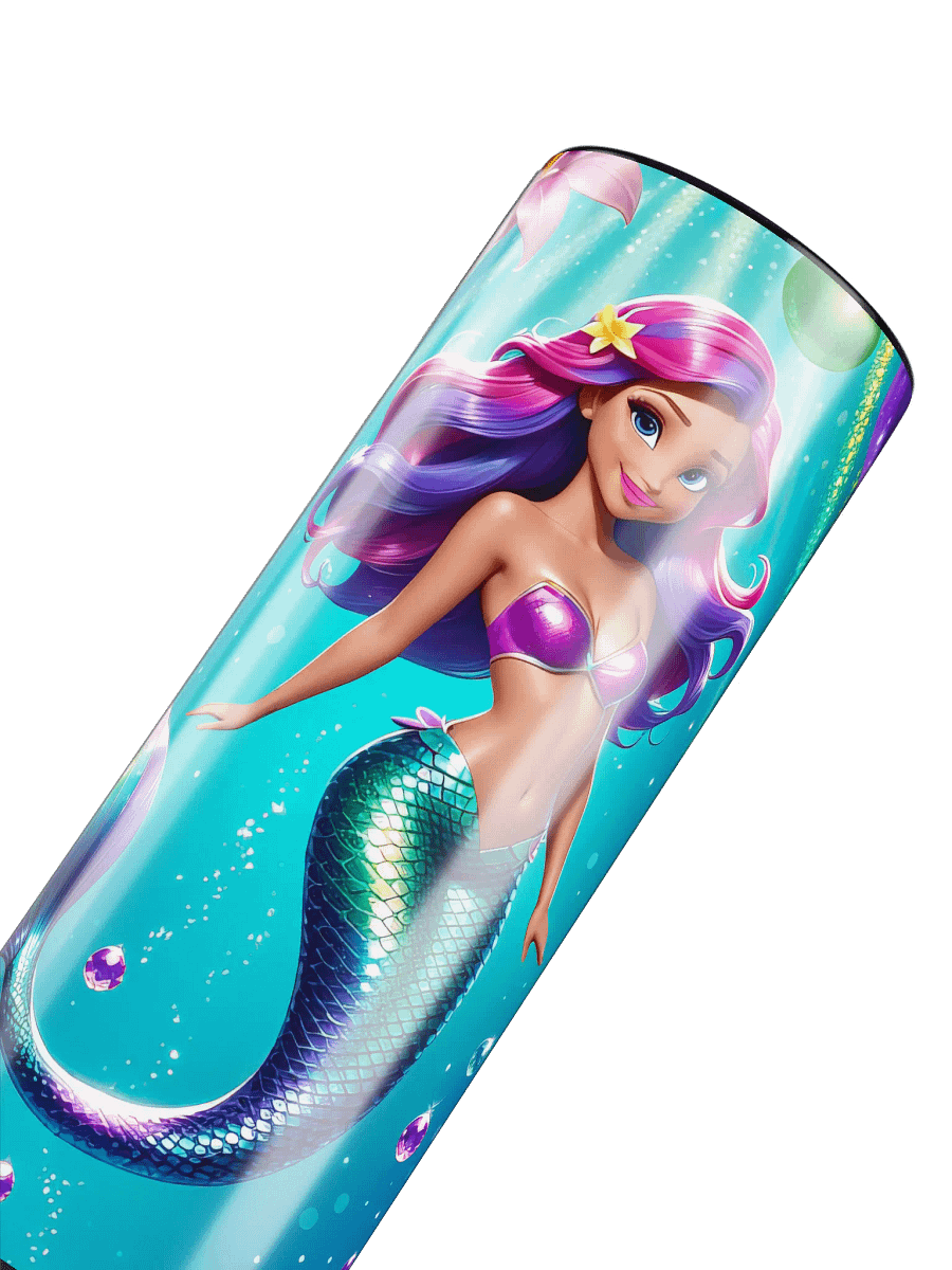 Mermaid Princess 20 oz Skinny Stainless Steel Tumbler - v3 product image (6)