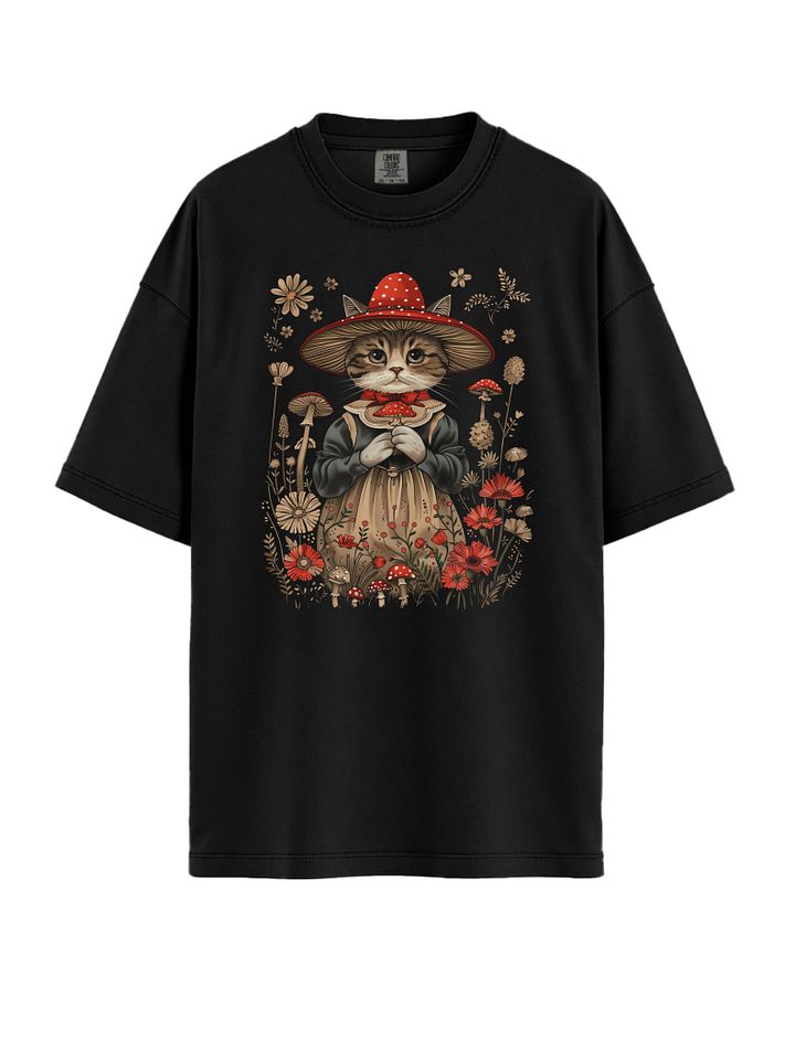 Vintage Cottage core Cat T-Shirt product image (1)