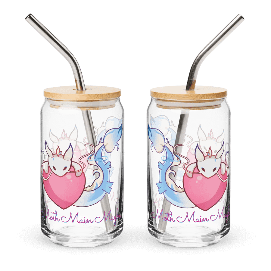 Moth Glass with Heart Logo product image (1)