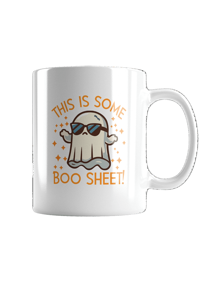 Boo Sheet Funny Halloween Mug (White) product image (5)