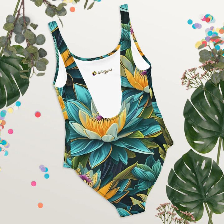 Lotus blue maillot/swim suit one piece product image (2)