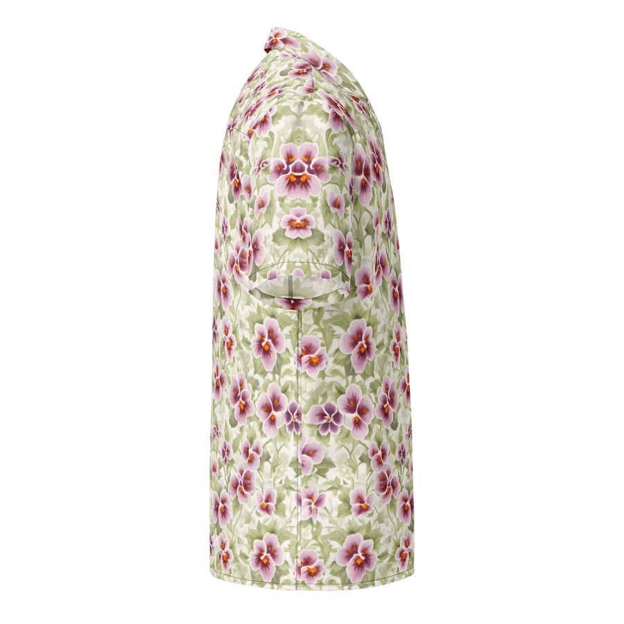 Floral Pattern Pansy Flowers Hawaiian Shirt product image (4)