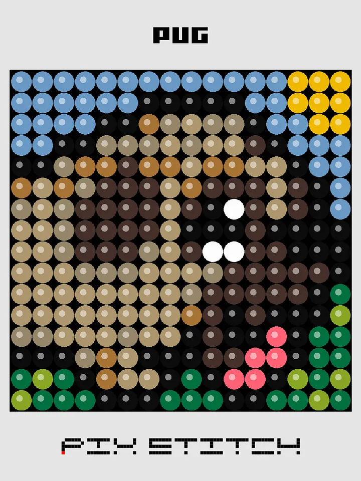 Pug Pixel Art product image (1)