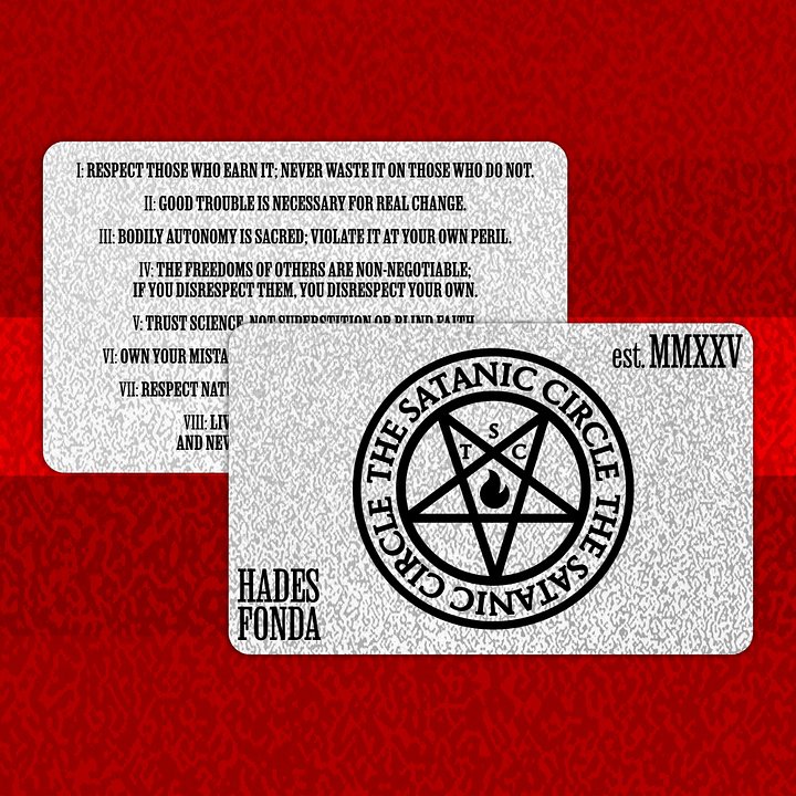 The Satanic Circle - Membership Card product image (2)