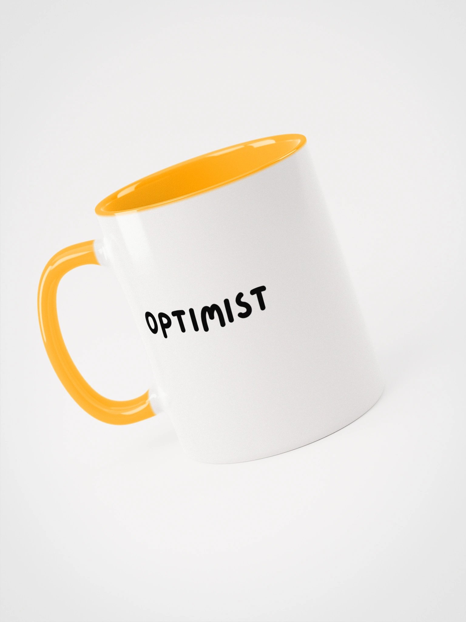 “OPTIMIST” My Vibe Ceramic Mug with Color product image (4)
