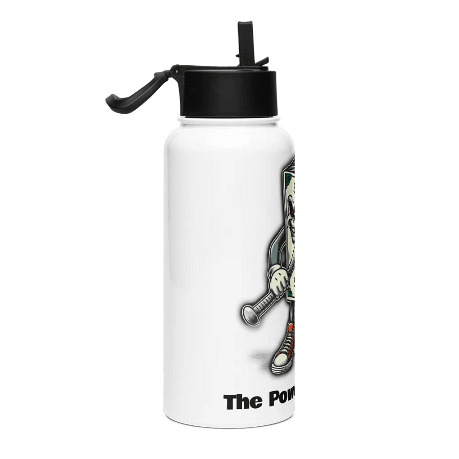 The Power Of Money Water Bottle w/ Built In Straw product image (3)