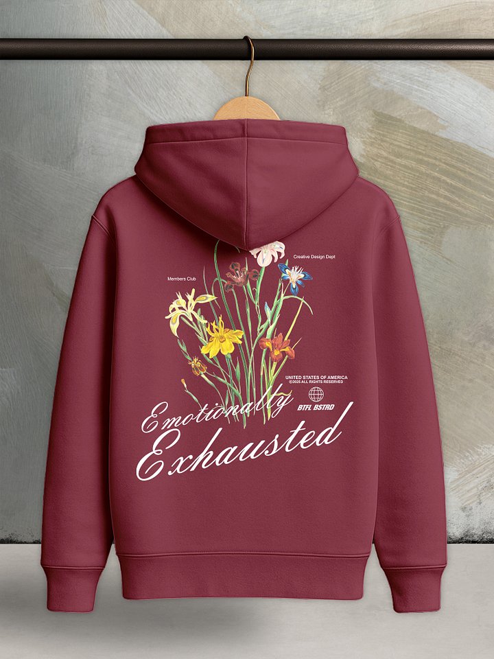 Emotionally Exhausted Floral - Core Hoodie product image (2)