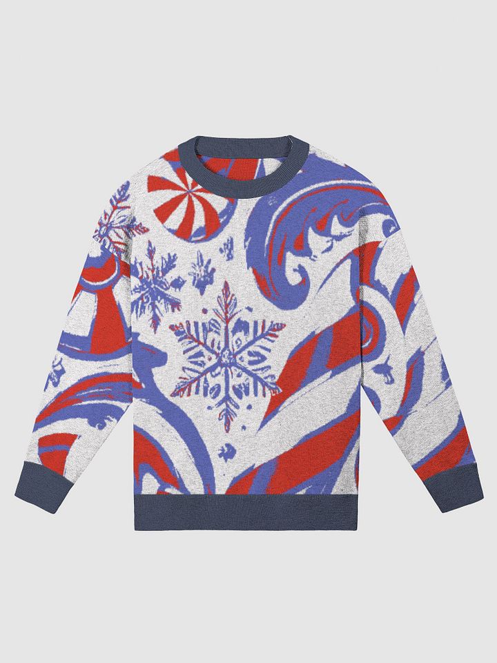 Winter Cozy Candy Cane Jacquard Sweater product image (1)