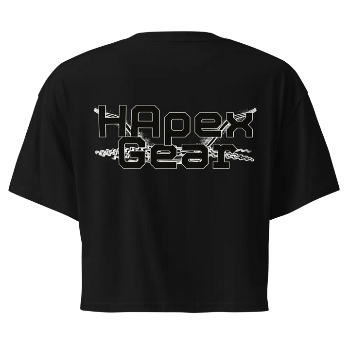 Women's Premium Crop Top - Embroidered - Black HApex Gear Black Logo product image (1)