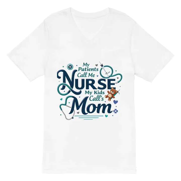 Nurse Mom V-Neck Tee product image (6)