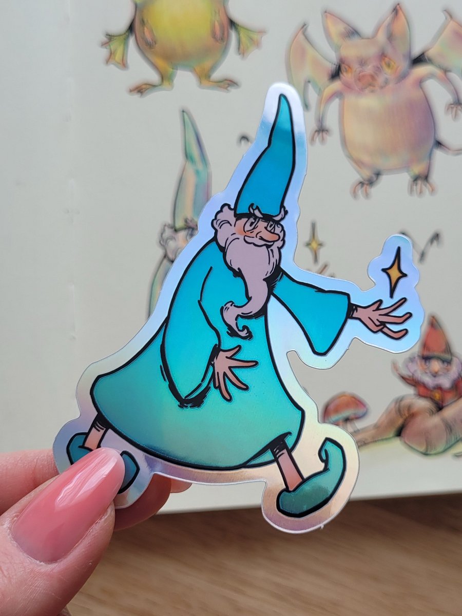 Angry Wizard Sticker product image (4)