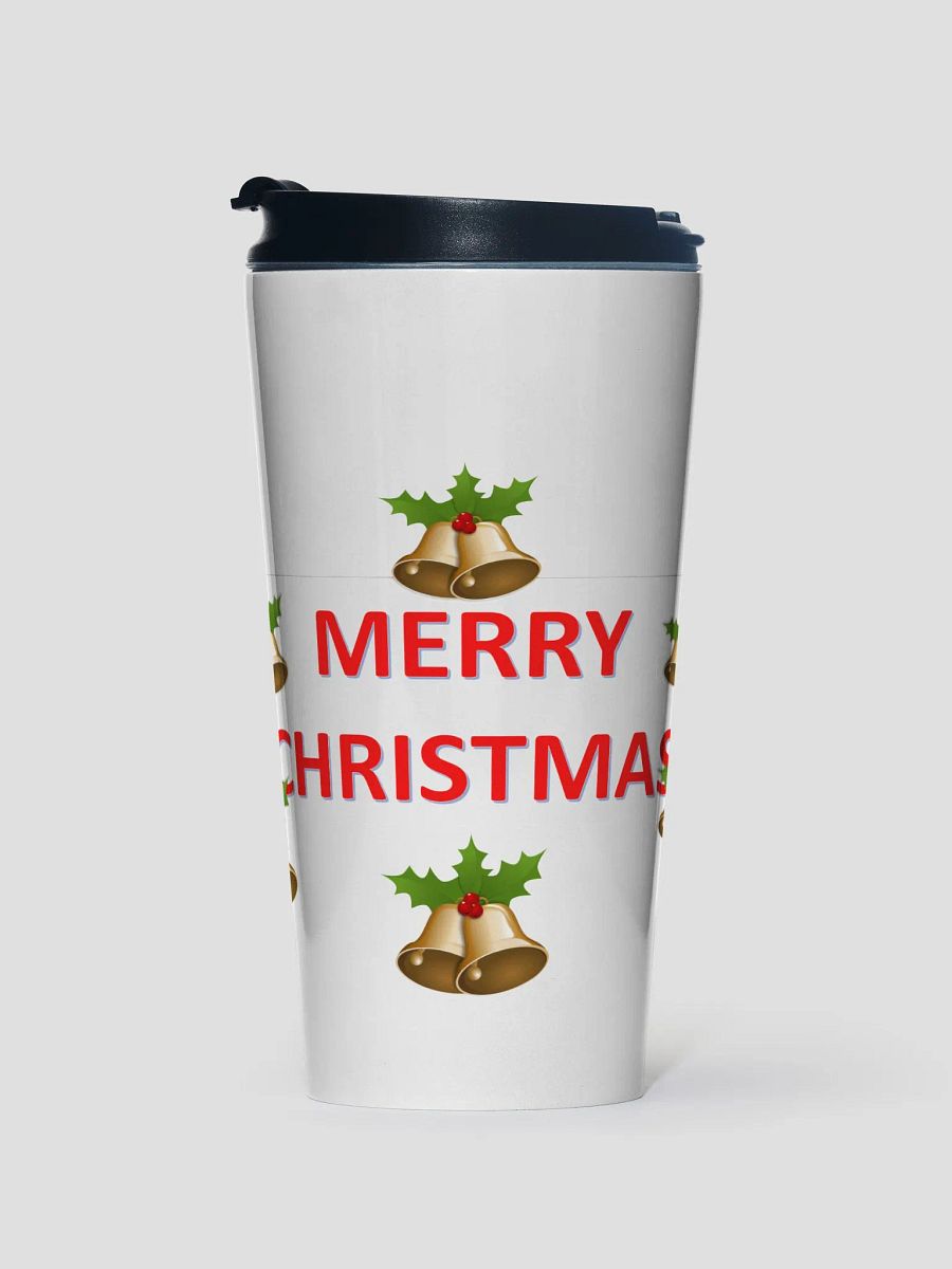 Golden Bells Merry Christmas Stainless Steel Travel Mug product image (1)
