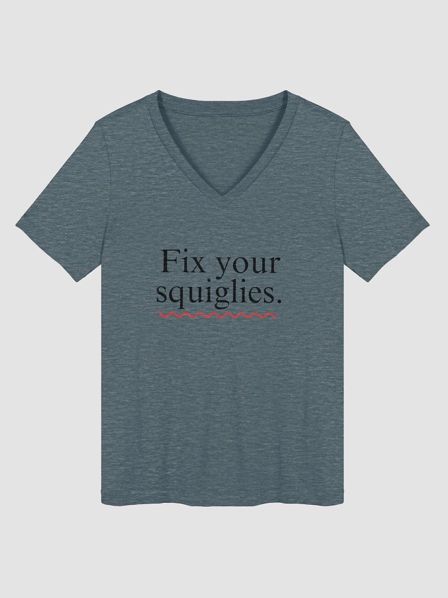 Womens Fix Your Squiglies V-neck Tee product image (1)