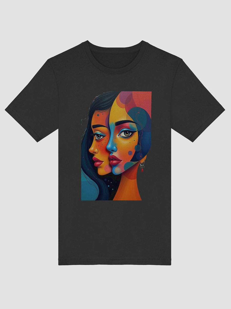 Vibrant Geometric Portrait T-Shirt product image (52)