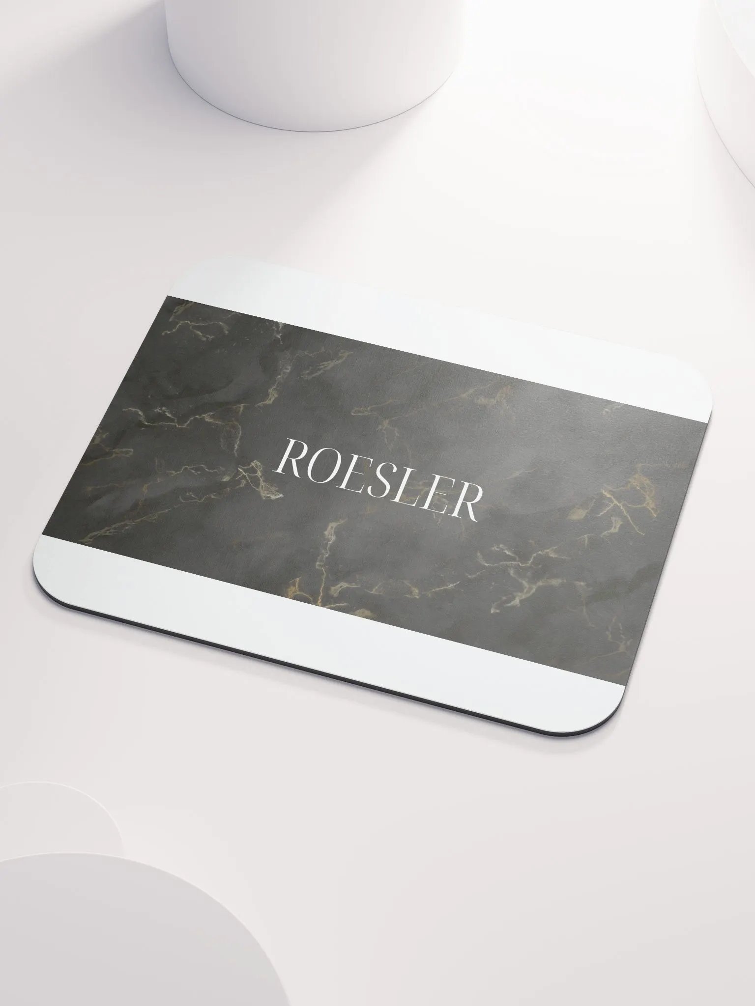 Marbled Monogram Mouse Pad product image (3)