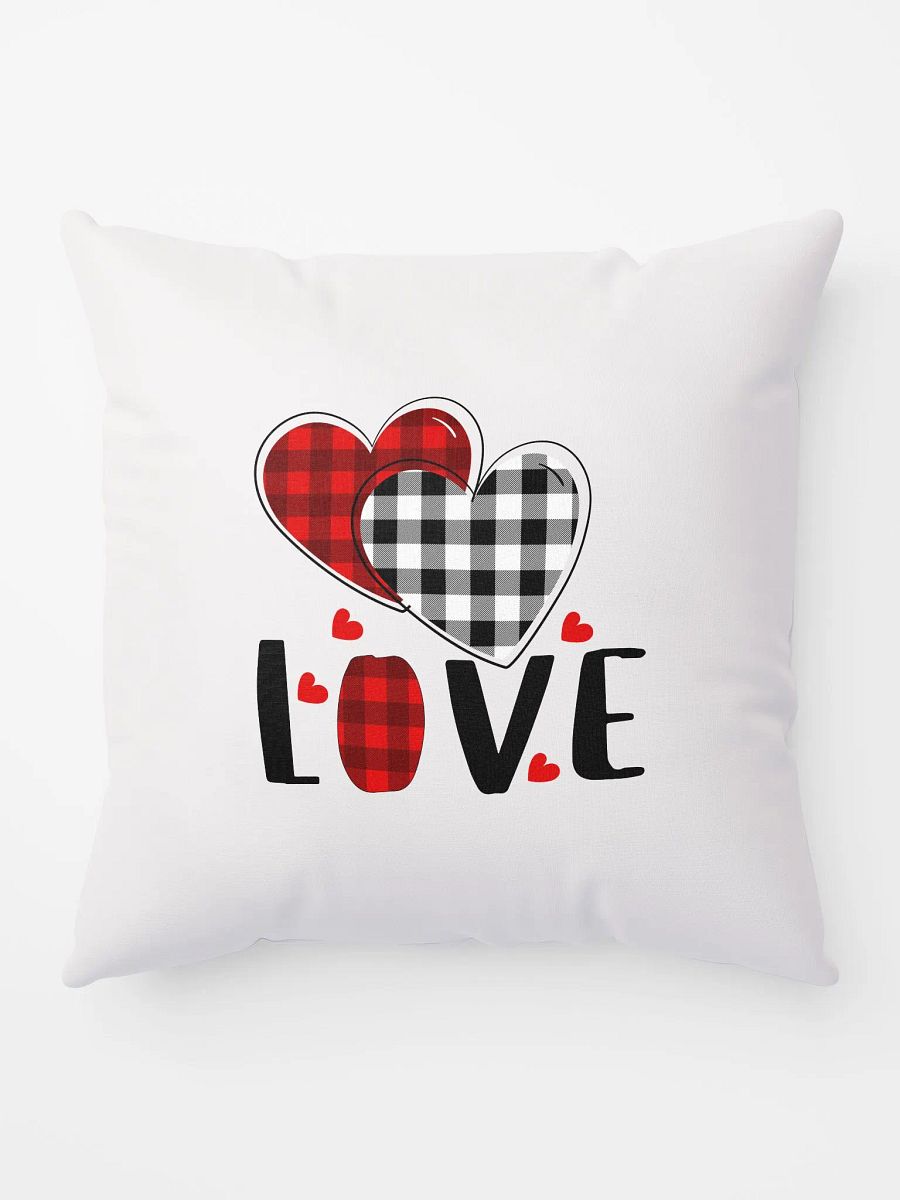 Plaid Heart All-Over Print Pillow product image (10)