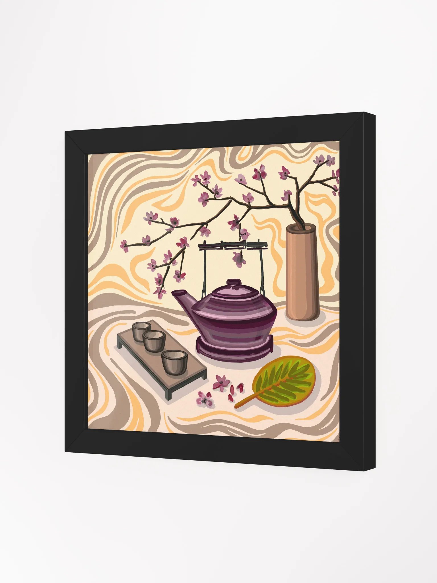 Serene Tea Time Framed Poster - Coffee Shop No. 5 product image (25)