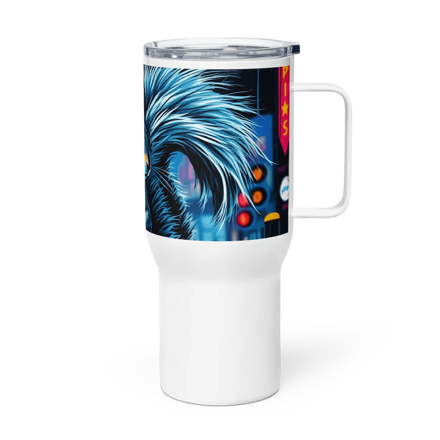 Neon City Squirrel Travel Mug product image (4)